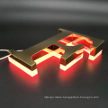 Led Slim Light Board Backlit Letter Brushed Stainless Steel Business Sign Logo